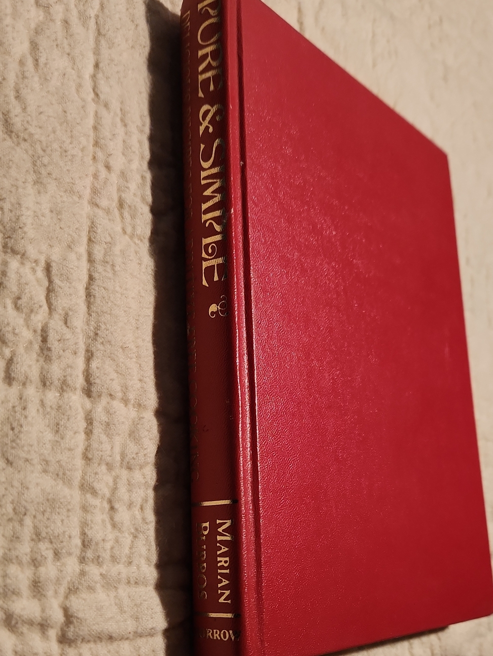 Classic Red Hardcover Decorative Book for Home Accents